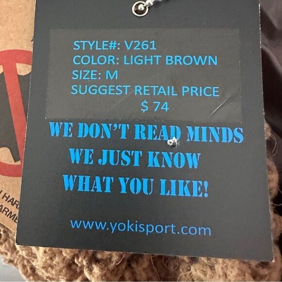 Go Coco Womens Toggle Button Vegan Fur Vest Brown Sherpa Top  size M NWT - Picture 7 of 8